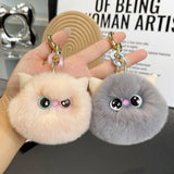 CUTE PLUSH KITTEN CAR KEYCHAIN PENDANT GIFT_CWMM2497