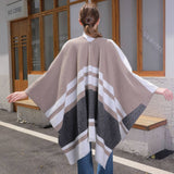 SIMPLE AND LONG WARM TASSEL SIDE STRAP SHAWL_CWASC0941