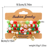 CHRISTMAS COMBINATION COLORFUL ELASTIC BRACELET_CWAJE2381