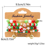 CHRISTMAS COMBINATION COLORFUL ELASTIC BRACELET_CWAJE2381