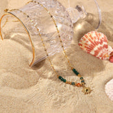 NEW FASHIONABLE NATURAL STONE PENDANT NECKLACE_CWAJE1418