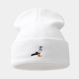 Dove Embroidered Acrylic Knit Beanie Unisex_Cwah04637