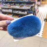 FURRY MINK HAIR CLIP CUTE FLUFFY BB BARRETTE_CWAHA3308