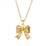 Versatile Zircon Hollow Butterfly Necklace