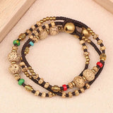 RETRO ETHNIC STYLE TURQUOISE MULTI LAYER BRACELET_CWAJE3977