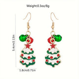 FASHION CHRISTMAS ALLOY PENDANT WOMENS EARRINGS_CWMM2623