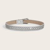 Cwabe0564_Punk Style Studded Rhinestone Belt
