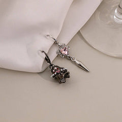 HALLOWEEN FUNNY LITTLE GHOST PEARL EARRINGS_CWAJE1839