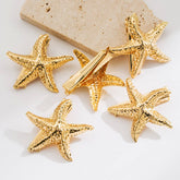 5PCS METAL STARFISH HAIR CLIPS BOLD BEACH STYLE_CWAHA6218
