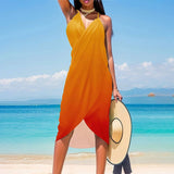 ONE PIECE BEACH WRAP RESORT STYLE SLING DRESS_CWBLS0479