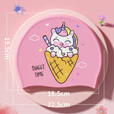 GIRLS UNICORN SWIM CAP SILICONE WATERPROOF COMFORT_CWMM6720