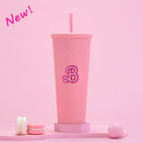 DOUBLE LAYER PORTABLE PLASTIC STRAW DIAMOND CUP_CWMM0978