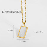 FRENCH FASHION VINTAGE STAINLESS STEEL NECKLACE_CWAJE0614