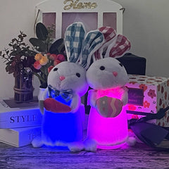 EASTER LIGHTED BUNNY DOLL BUNNY ORNAMENTS_CWMM3493