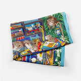 GREEN SILK SCARF VERSATILE NECK TIE HAIR ACCES_CWASC0659