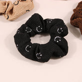 SIMPLE AND LOVELY SMILING FACE HAIR RING HAIR ROPE_CWAHA0457