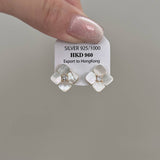FRESH SHELL FLOWER EARRINGS_CWAJE1290