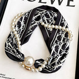 Pearl Magnetic Skinny Silk Neck Scarf_Cwasc03931