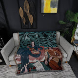 MULTIFUNCTIONAL BLANKET WITH OIL PAINTING PATTERN_CWMM0325