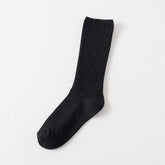 AUTUMN AND WINTER SOLID COLOR MID CALF SOCKS_CWMS0916