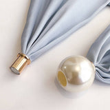 Pearl Magnetic Skinny Silk Neck Scarf_Cwasc03930