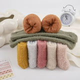 Winter Warm Mid-Tube Socks Solid Color Socks_Cwms0970