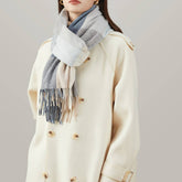 PLAID SCARF UNISEX THICK WARM WINTER SHAWL_CWASC1096