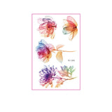 Watercolor Flower Tattoos For Hand Collarbone_Cwmm8270