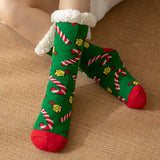 CHRISTMAS BELL FUZZY INDOOR SLIPPER SHOES_CWMS0728
