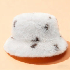 Women¡¯S Fuzzy Plush Bucket Hat Winter Warm_Cwah04785
