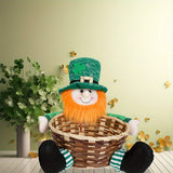 St. Patricks Day Party Gnome With Basket Doll_Cwmm3438