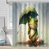 HOT SALE DIGITAL PRINTED FROG SHOWER CURTAIN_CWMM1805