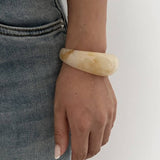 Textured Irregular Acrylic Cuff Bracelet_Cwmm3087