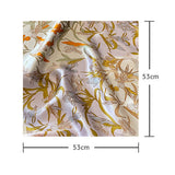 SILK FLORAL SQUARE SCARF 53CM NECK WRAP_CWASC0624