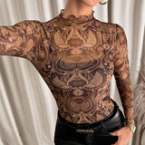 SEXY LEOPARD PRINT MESH FITTED T SHIRT_CWTBLL3423