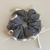 PLAID RIBBON BOW FABRIC HAIRBAND HAIR ACCESSORIES_CWAHA4040