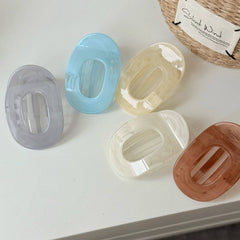 Abalone Flat Hair Claw Ponytail Clip Chic Style_Cwaha08052