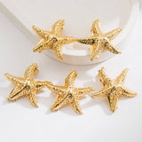 5PCS METAL STARFISH HAIR CLIPS BOLD BEACH STYLE_CWAHA6218