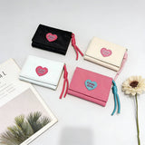 New Velvet Heart Letter Mini 3-Fold Wallet_Cwab06244