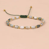 Waterweed Rice Beads Yoga Braided Bracelet