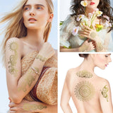 ROSE GOLD HENNA TATTOOS LACE MANDALA BRIDAL_CWMM8237