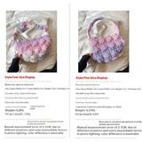 PINK OMBRE PUFFY TOTE BAG QUILTED HANDBAG_CUAB00520