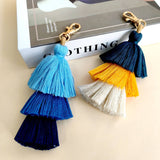 HANDMADE COTTON ROPE TASSEL KEYCHAIN_CWMM1558