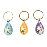 CREATIVE STARFISH HOURGLASS KEYCHAIN PENDANT_CWMM3699