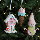 ICE CREAM SNOWMAN CHRISTMAS TREE HANGING DECOR_CWMM9689