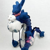 HANDMADE INDIGO PATCHWORK ANIMAL DOLL_CWMM6024