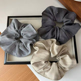 SHINING STRIPED STRIPED COW HAIR SCRUNCHIES_CWAHA2818