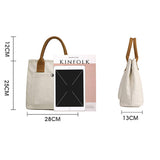 SIMPLE CANVAS UNDERARM HANDBAG TOTE BAG_CWAB1263