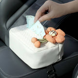 NEW CUTE FLOWER CAR TISSUE BOX STORAGE BOX_CWMM2261