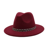 MEN WOMEN RETRO WOOL BLEND FEDORA HAT _CWAH04393